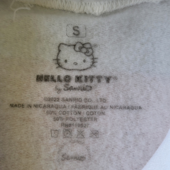 Sanrio Hello Kitty White Fleece Hoodie Small - Picture 3 of 3